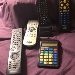 Remotes, calculator, sanitized